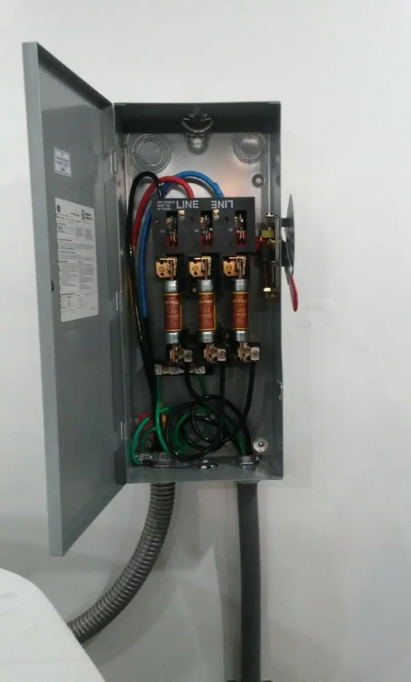 Three-phase disconnect switch installed for Electrical Wiring & Rewiring in Riverside